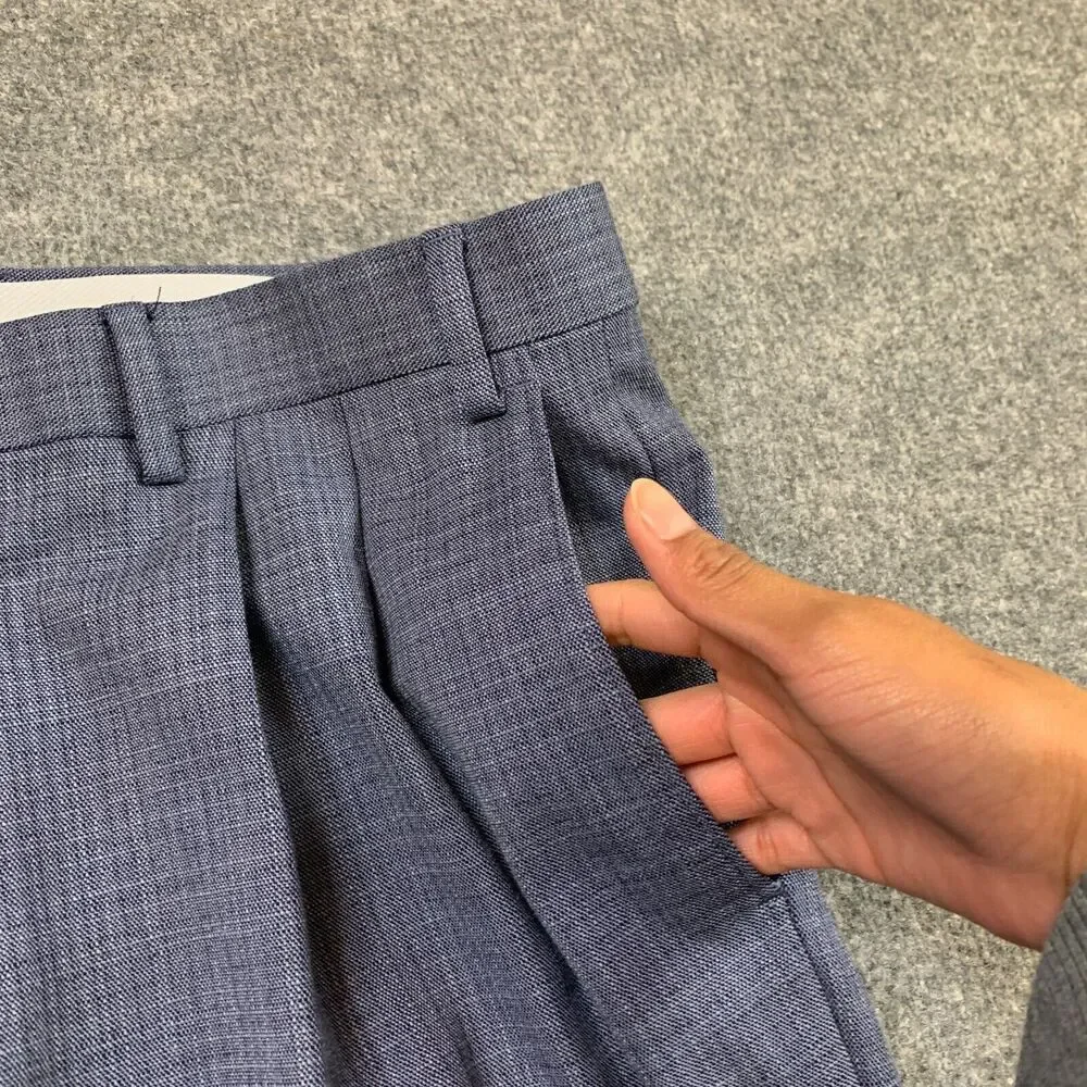 Ralph by Ralph Lauren Pants Mens 36 Navy‎ Shark Blue Pleated Dress Trousers